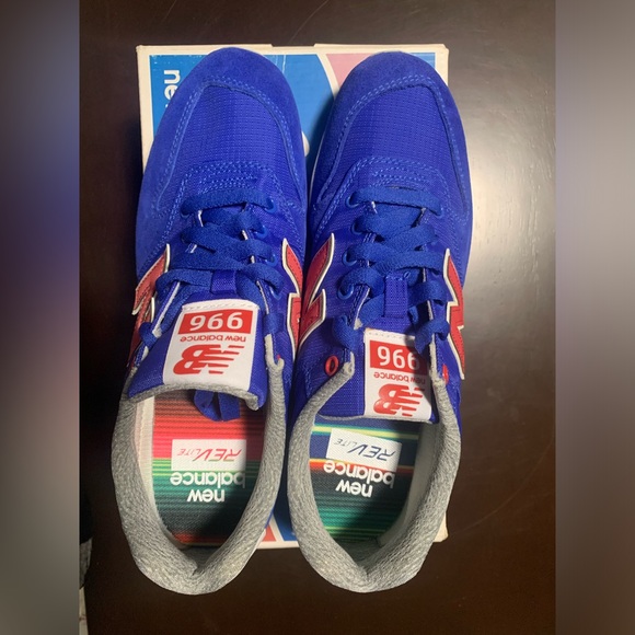 New Balance Lifestyle Mode De Vie 996 Blue/Red NWB - Men’s Size 7 - Picture 5 of 8